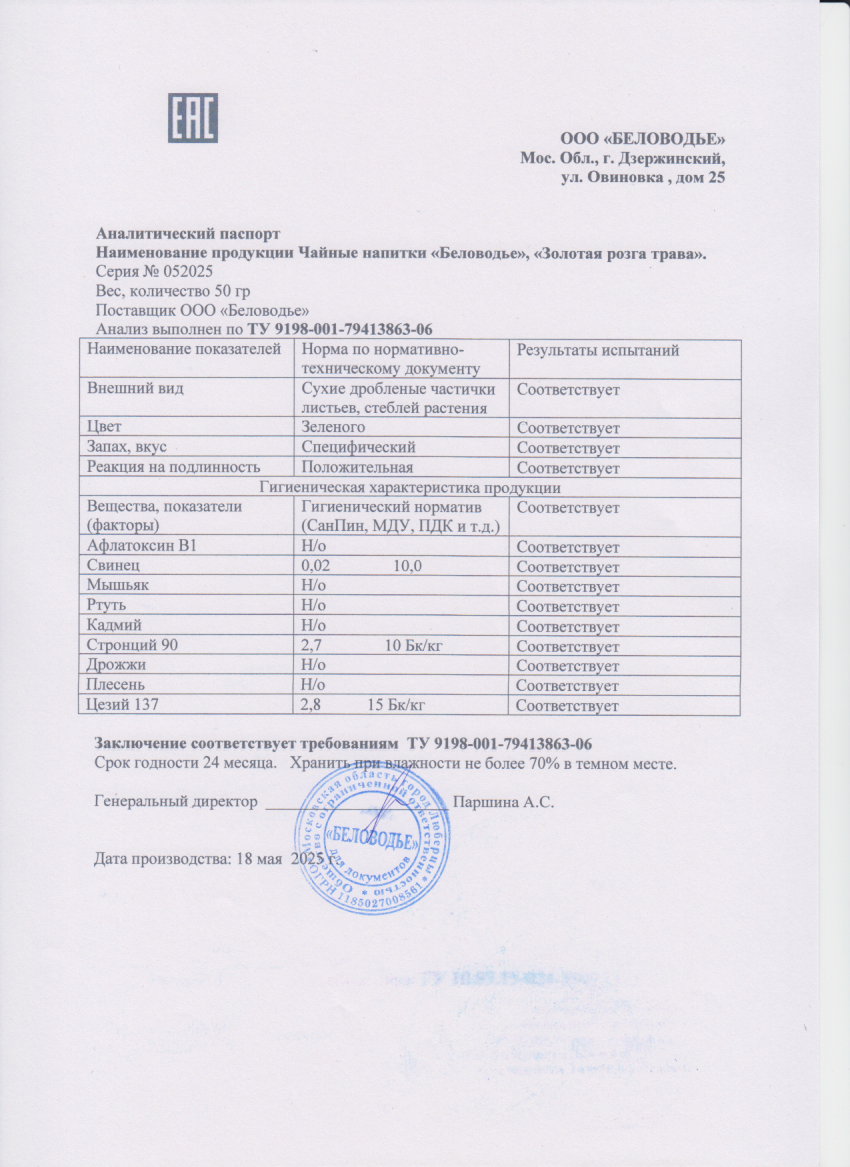Паспорт №052025